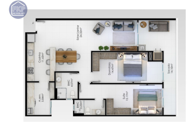 Imagem Apartamento com 2 Quartos à Venda, 105 m² em Ingleses Do Rio Vermelho - Florianópolis