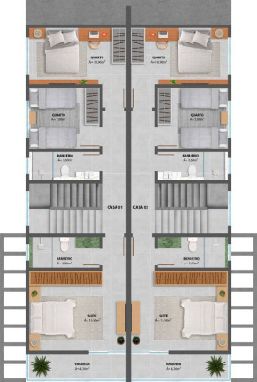 Imagem Casa com 3 Quartos à Venda, 95 m² em Forquilhas - São José