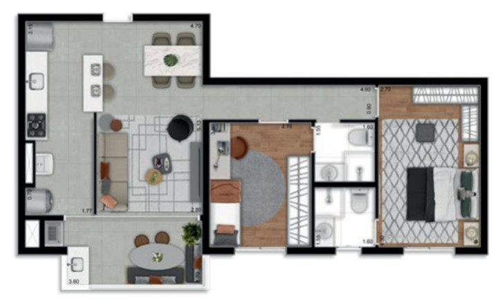 Imagem Apartamento com 2 Quartos à Venda, 70 m² em Centro - Barueri Imagem Apartamento com 2 Quartos à Venda, 70 m² em Centro - Barueri