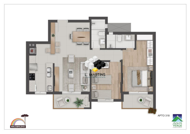 Imagem Apartamento com 1 Quarto à Venda, 46 m² em Floresta - Gramado Imagem Apartamento com 1 Quarto à Venda, 46 m² em Floresta - Gramado