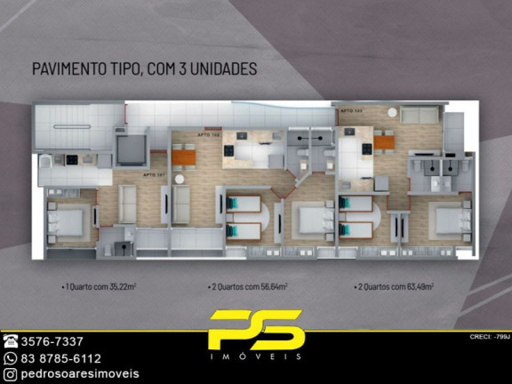 Imagem Apartamento com 1 Quarto à Venda, 35 m² em Tambauzinho - João Pessoa Imagem Apartamento com 1 Quarto à Venda, 35 m² em Tambauzinho - João Pessoa