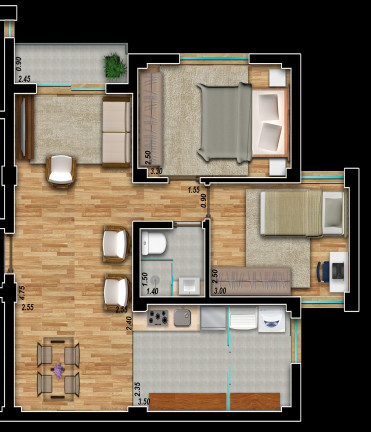 Imagem Imóvel com 2 Quartos à Venda, 54 m² em Grajaú - São Paulo Imagem Imóvel com 2 Quartos à Venda, 54 m² em Grajaú - São Paulo
