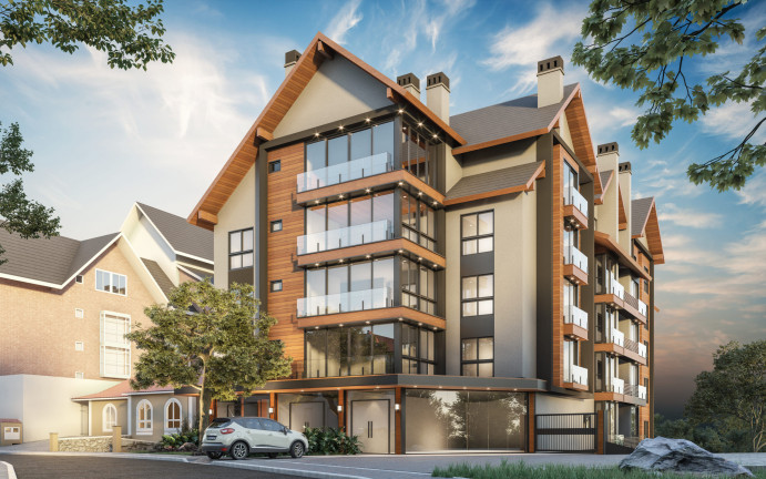 Imagem Apartamento com 1 Quarto à Venda, 83 m² em Centro - Gramado