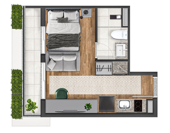 Imagem Imóvel com 1 Quarto à Venda, 33 m² em Jardim Paulista - São Paulo