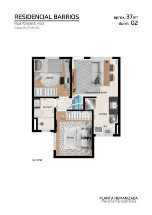 Imagem Apartamento com 2 Quartos à Venda, 37 m² em Itaquera - São Paulo