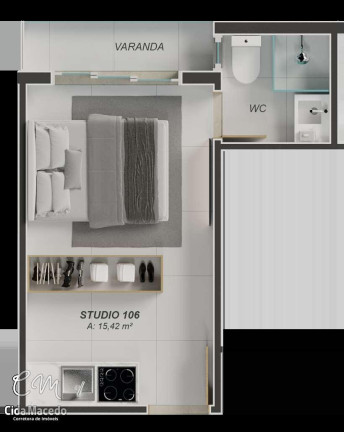 Imagem Apartamento com 1 Quarto à Venda, 20 m² em Aeroclube - João Pessoa Imagem Apartamento com 1 Quarto à Venda, 20 m² em Aeroclube - João Pessoa