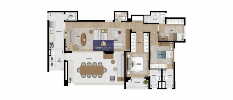 Imagem Apartamento com 4 Quartos à Venda, 136 m² em Vila Anastácio - São Paulo