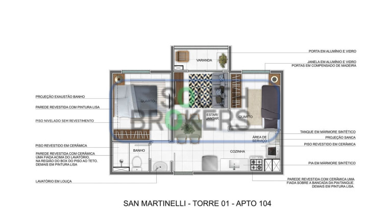 Imagem Apartamento com 2 Quartos à Venda, em Aricanduva - São Paulo Imagem Apartamento com 2 Quartos à Venda, em Aricanduva - São Paulo