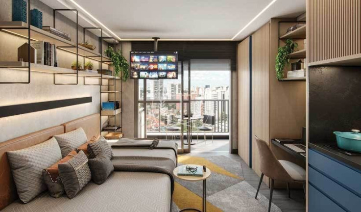 Imagem Apartamento com 1 Quarto à Venda, 24 m² em Santo Amaro - São Paulo Imagem Apartamento com 1 Quarto à Venda, 24 m² em Santo Amaro - São Paulo