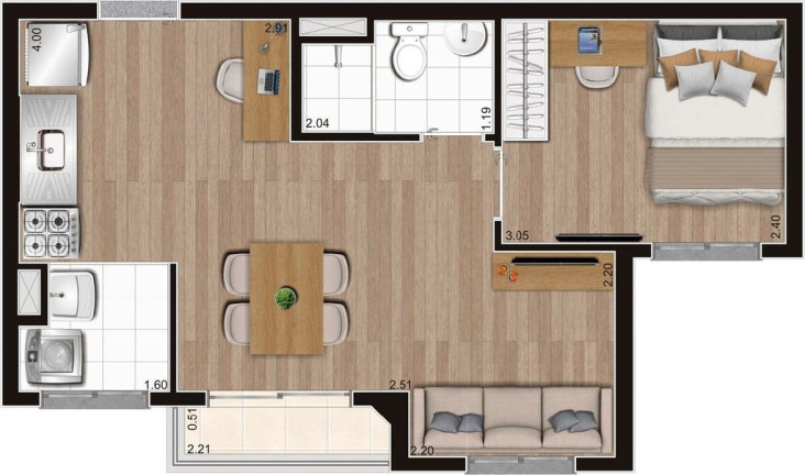 Imagem Apartamento com 2 Quartos à Venda, 37 m² em Vila Leopoldina - São Paulo