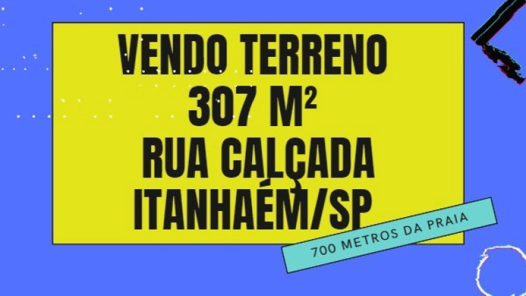 Imagem Terreno à Venda, 307 m² em Jardim Das Palmeiras - Itanhaém Imagem Terreno à Venda, 307 m² em Jardim Das Palmeiras - Itanhaém