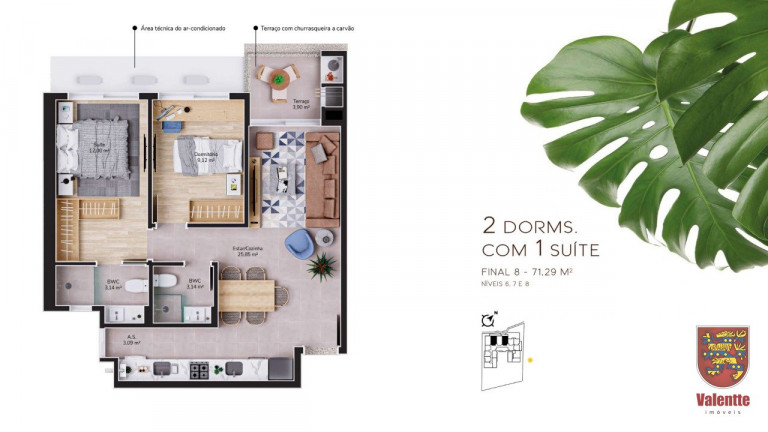 Imagem Apartamento com 2 Quartos à Venda, em Cacupé - Florianópolis Imagem Apartamento com 2 Quartos à Venda, em Cacupé - Florianópolis