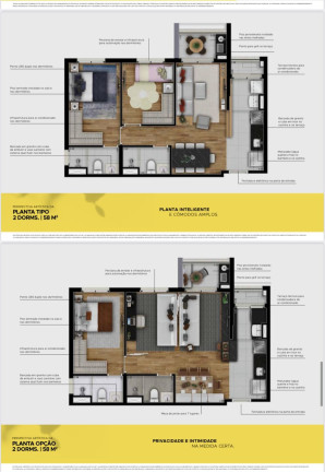 Apartamento com 2 Quartos à Venda, 70 m² em Jardim Esplanada - São José Dos Campos