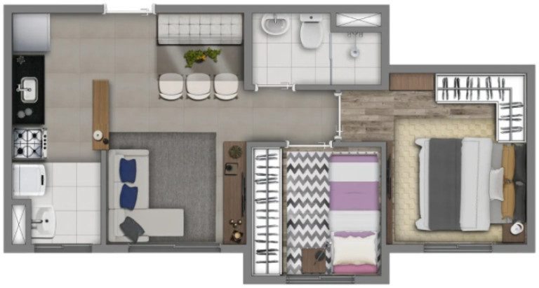 Imagem Apartamento com 2 Quartos à Venda, 38 m² em Loteamento City Jaragua - São Paulo