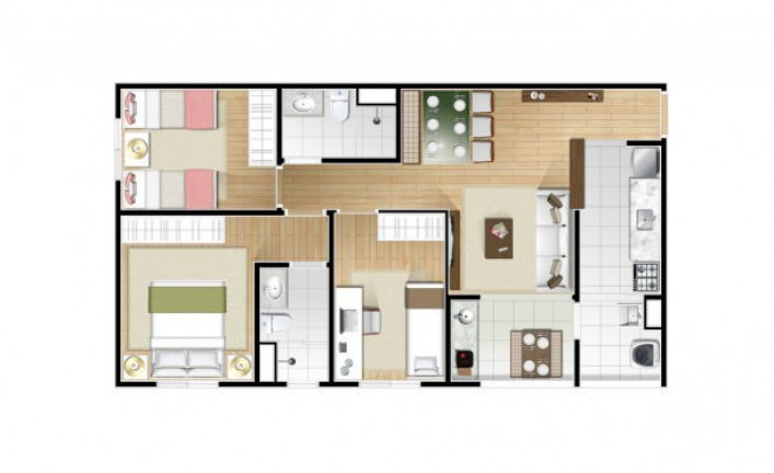 Imagem Apartamento com 3 Quartos à Venda, 67 m² em Centro - Diadema Imagem Apartamento com 3 Quartos à Venda, 67 m² em Centro - Diadema