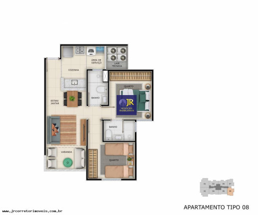 Imagem Imóvel com 2 Quartos à Venda, 52 m² em Praia De Itaparica - Vila Velha