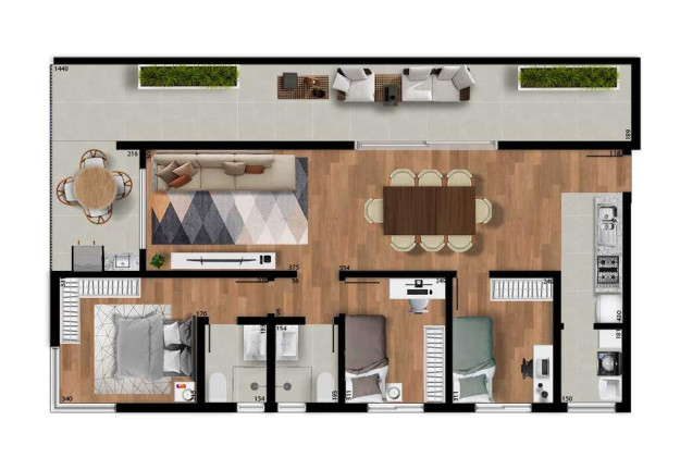 Imagem Apartamento com 2 Quartos à Venda, 59 m² em Capão Raso - Curitiba Imagem Apartamento com 2 Quartos à Venda, 59 m² em Capão Raso - Curitiba