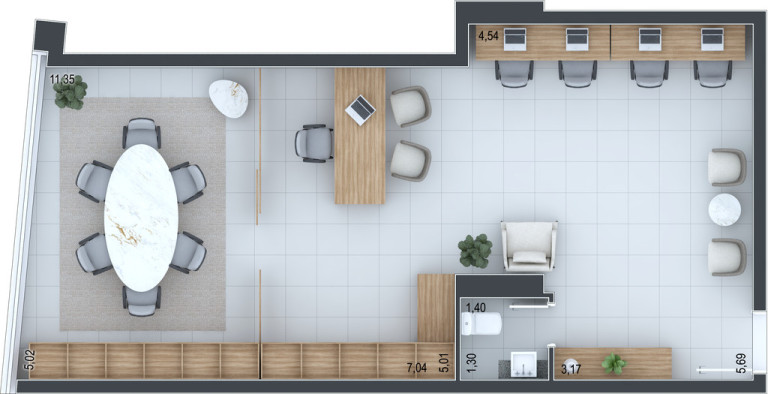 Imagem Sala Comercial à Venda, 39 m² em água Verde - Curitiba
