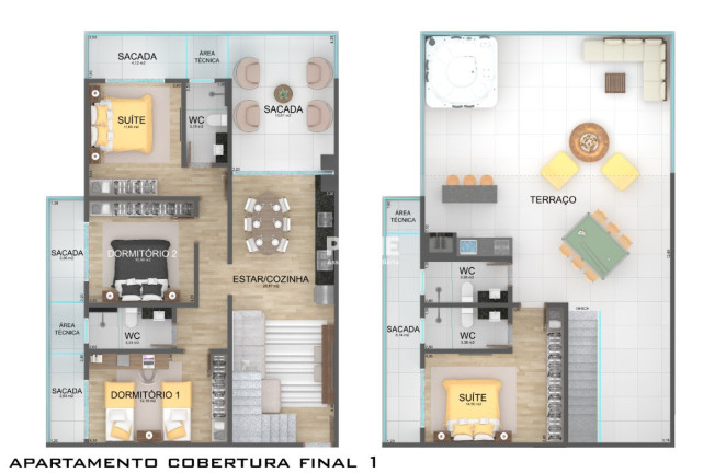 Imagem Cobertura com 4 Quartos à Venda, 309 m² em Balneário Copacabana - Caraguatatuba