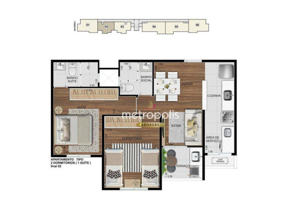 Imagem Apartamento com 2 Quartos à Venda, 51 m² em Fundação - São Caetano Do Sul Imagem Apartamento com 2 Quartos à Venda, 51 m² em Fundação - São Caetano Do Sul