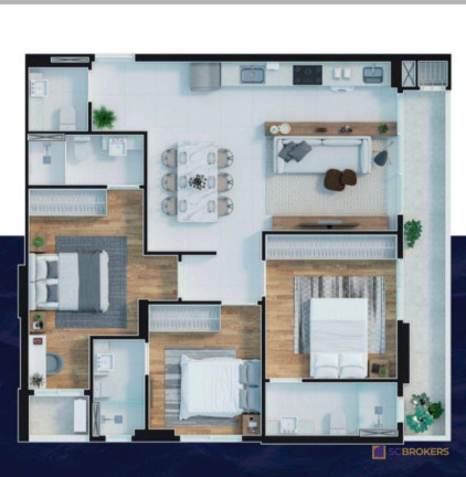 Imagem Apartamento com 3 Quartos à Venda, 102 m² em Praia Brava - Itajaí Imagem Apartamento com 3 Quartos à Venda, 102 m² em Praia Brava - Itajaí