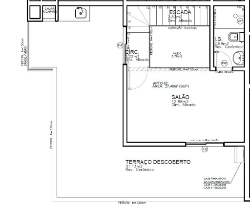 Imagem Cobertura com 3 Quartos à Venda, 122 m² em Boa Vista - Curitiba