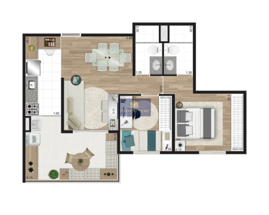 Imagem Apartamento com 2 Quartos à Venda, 56 m² em Vila Pompéia - São Paulo