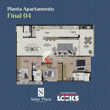 Imagem Apartamento com 3 Quartos à Venda, 118 m² em Capoeiras - Florianópolis Imagem Apartamento com 3 Quartos à Venda, 118 m² em Capoeiras - Florianópolis