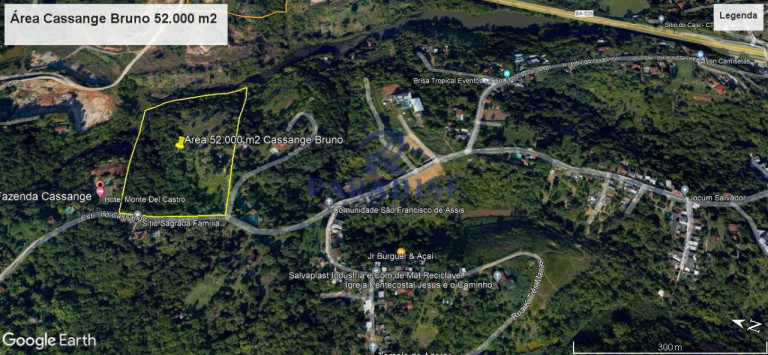 Terreno à Venda, 52.000 m² em Cassange - Salvador