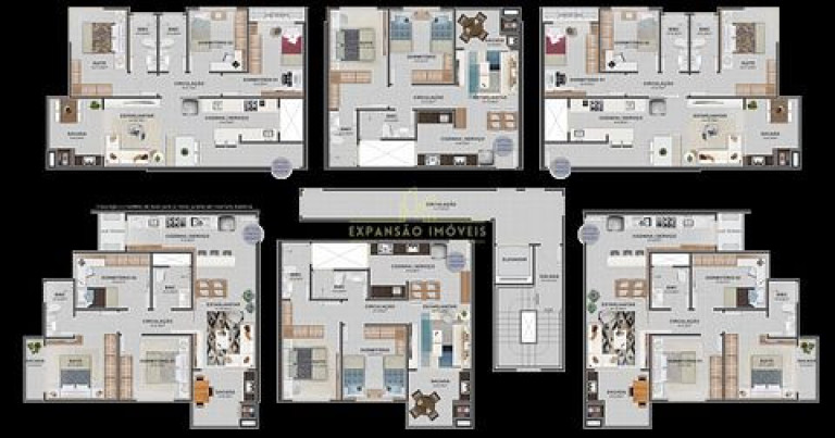 Imagem Apartamento com 3 Quartos à Venda, 78 m² em Palmas - Governador Celso Ramos Imagem Apartamento com 3 Quartos à Venda, 78 m² em Palmas - Governador Celso Ramos