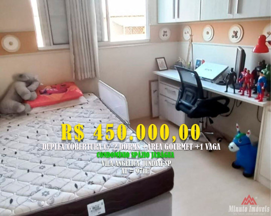 Imagem Cobertura com 2 Quartos à Venda, 97 m² em Vila Angélica - Jundiaí Imagem Cobertura com 2 Quartos à Venda, 97 m² em Vila Angélica - Jundiaí