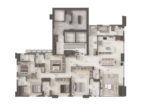 Cobertura com 5 Quartos à Venda, 250 m² em Meia Praia - Itapema