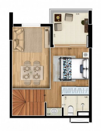 Imagem Loft com 1 Quarto à Venda, 48 m² em Jardim Do Mar - São Bernardo Do Campo Imagem Loft com 1 Quarto à Venda, 48 m² em Jardim Do Mar - São Bernardo Do Campo
