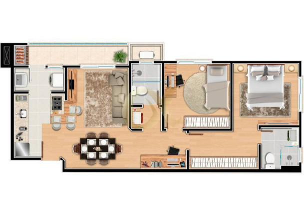 Imagem Apartamento à Venda,  em América - Joinville