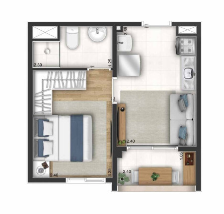 Imagem Imóvel com 2 Quartos à Venda, 35 m² em Jardim Taquaral - São Paulo Imagem Imóvel com 2 Quartos à Venda, 35 m² em Jardim Taquaral - São Paulo