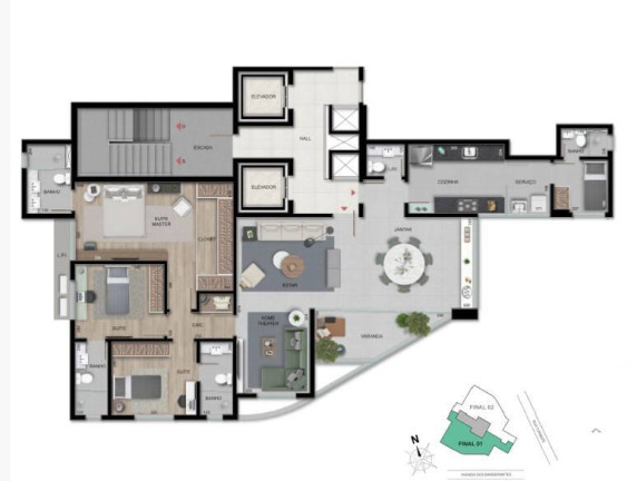 Imagem Apartamento com 3 Quartos à Venda, 150 m² em Sion - Belo Horizonte