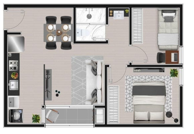 Imagem Apartamento com 3 Quartos à Venda, 47 m² em Ecoville - Curitiba Imagem Apartamento com 3 Quartos à Venda, 47 m² em Ecoville - Curitiba