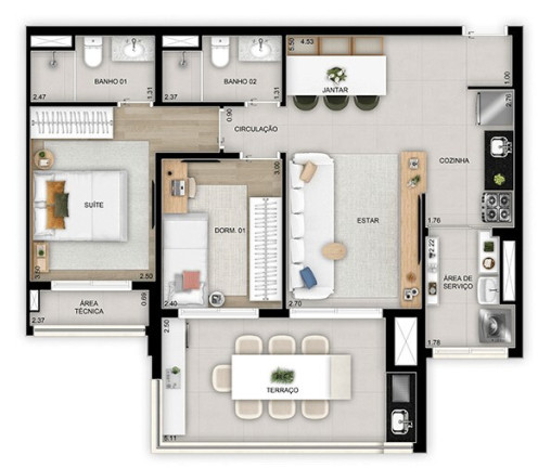 Imagem Apartamento com 3 Quartos à Venda, 114 m² em Vila Ema - São Paulo