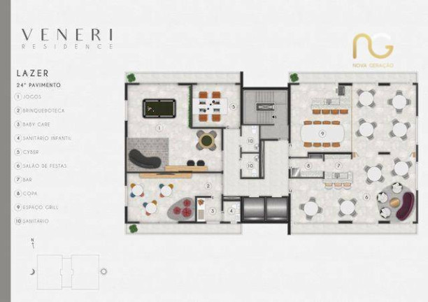 Imagem Apartamento com 2 Quartos à Venda, 68 m² em Marapé - Santos Imagem Apartamento com 2 Quartos à Venda, 68 m² em Marapé - Santos