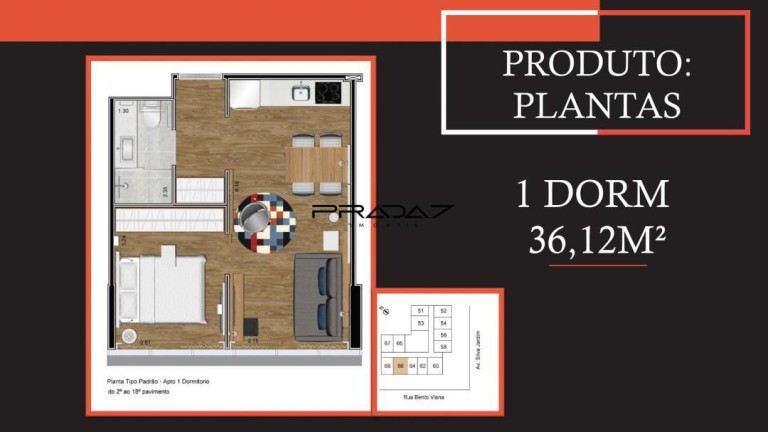 Imagem Imóvel com 1 Quarto à Venda, 20 m² em Batel - Curitiba