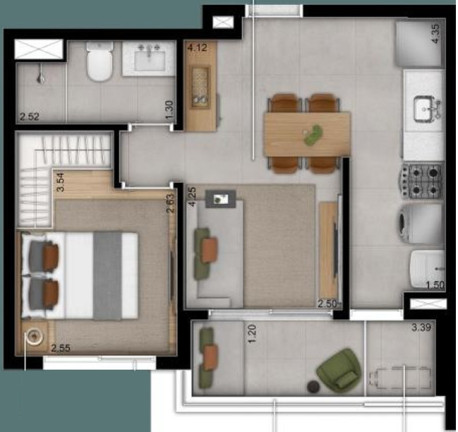Imagem Apartamento com 1 Quarto à Venda, 41 m² em Moema - São Paulo Imagem Apartamento com 1 Quarto à Venda, 41 m² em Moema - São Paulo
