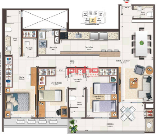 Imagem Apartamento com 3 Quartos à Venda, 110 m² em Campinas - São José Imagem Apartamento com 3 Quartos à Venda, 110 m² em Campinas - São José