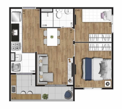 Imagem Imóvel com 2 Quartos à Venda, 38 m² em Jaguaré - São Paulo Imagem Imóvel com 2 Quartos à Venda, 38 m² em Jaguaré - São Paulo