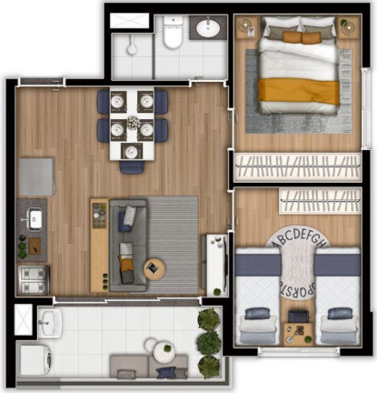 Apartamento com 2 Quartos à Venda, 39 m² em Vila Sônia - São Paulo
