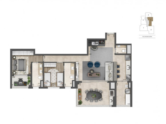 Imagem Apartamento com 2 Quartos à Venda, 110 m² em Brooklin - São Paulo Imagem Apartamento com 2 Quartos à Venda, 110 m² em Brooklin - São Paulo