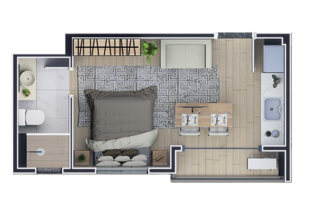 Imagem Apartamento com 1 Quarto à Venda, 24 m² em Paraíso - São Paulo Imagem Apartamento com 1 Quarto à Venda, 24 m² em Paraíso - São Paulo