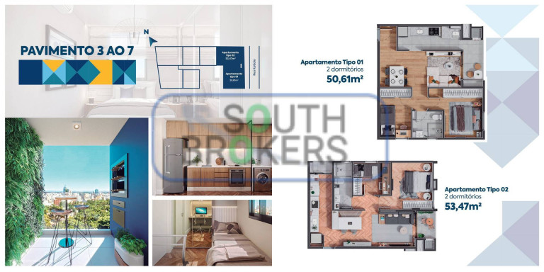 Imagem Apartamento com 2 Quartos à Venda, 25 m² em Portão - Curitiba Imagem Apartamento com 2 Quartos à Venda, 25 m² em Portão - Curitiba