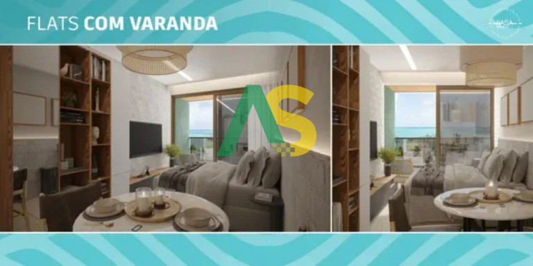 Imagem Flat com 1 Quarto à Venda, 36 m² em Merepe - Ipojuca