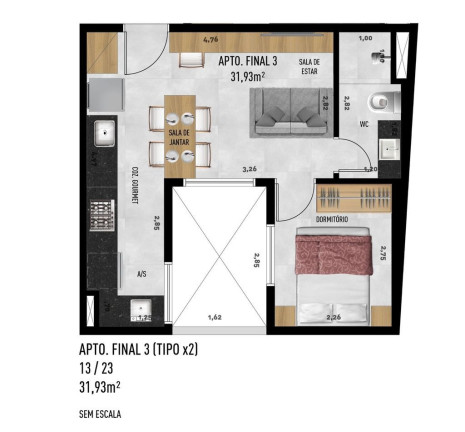 Imagem Apartamento com 1 Quarto à Venda, 25 m² em Jardim Trussardi - São Paulo Imagem Apartamento com 1 Quarto à Venda, 25 m² em Jardim Trussardi - São Paulo