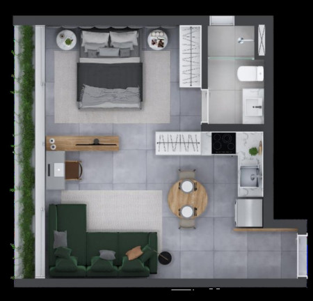 Imagem Imóvel com 1 Quarto à Venda, 20 m² em Itaim Bibi - São Paulo